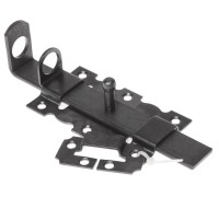 Задвижка дверная 110 мм с проушиной, оксид. STARFIX