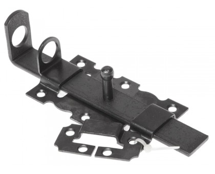 Задвижка дверная 110 мм с проушиной, оксид. STARFIX