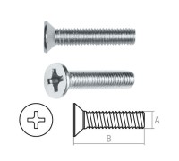 Винт М4х40 мм потай. головка, цинк, DIN 965 (500 шт в карт. уп.) STARFIX