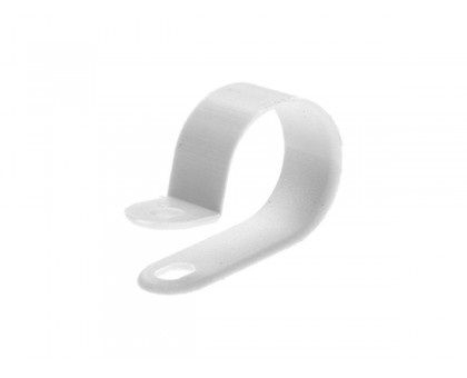 Серьга для кабеля 5 мм белая (100 шт в карт. уп.) STARFIX