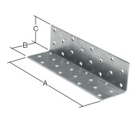 Уголок крепежный равносторонний 100х160х160 мм KUR белый цинк STARFIX