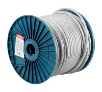 Трос стальной в ПВХ М6(5) DIN 3055 (бухта 100 м) STARFIX