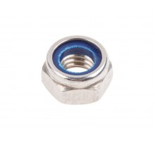 Гайка М5 со стопорным кольцом, нерж.сталь (А2), DIN 985 (1000 шт в уп.) (STARFIX)