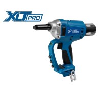 Аккум. заклепочный пистолет BULL CRG 1018 в кор. XLTpro SOLO, БЕСЩЕТ., 25 мм, 10000 Н
