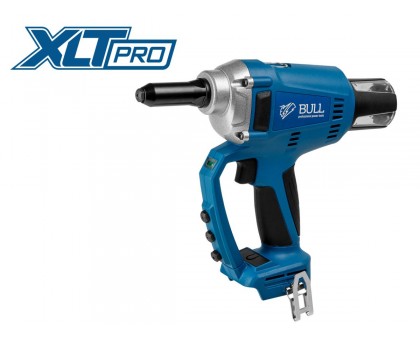 Аккум. заклепочный пистолет BULL CRG 1018 в кор. XLTpro SOLO, БЕСЩЕТ., 25 мм, 10000 Н