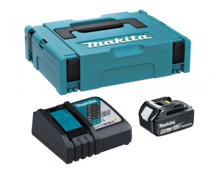 Комплект АКБ BL1860Bx1шт., ЗУ DC18RC, кейс MAKPAC MAKITA