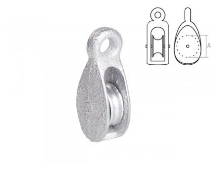 Блок одинарный металл 30 мм STARFIX