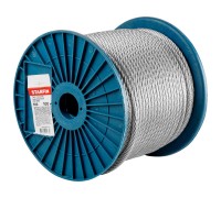 Трос стальной, оцинк. М6 DIN 3055 (бухта 100 м) STARFIX