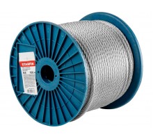 Трос стальной, оцинк. М6 DIN 3055 (бухта 100 м) STARFIX