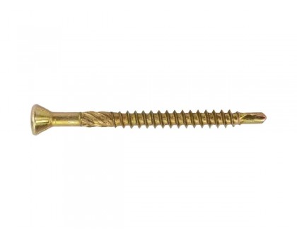 Шуруп для полов и паркета 3.2х60 мм желтый цинк, T10 (8000 шт в коробе) STARFIX