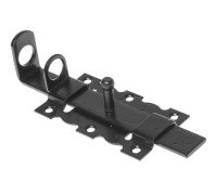 Задвижка дверная 110 мм с проушиной, черн.мат. STARFIX