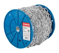 Цепь сварная короткозвенная, оцинк. М4 DIN 766 (бухта 50 м) STARFIX