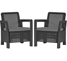 Комплект мебели Tarifa 2 chairs (2 кресла), коричневый