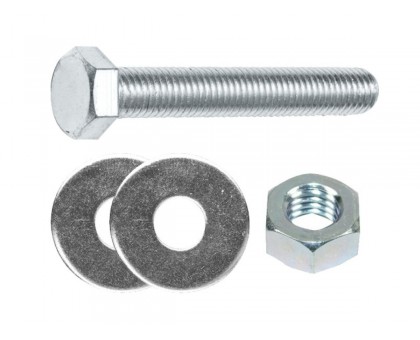 Болт М6х60 мм шестигр. с гайкой и шайбами (6 шт в зип-локе) STARFIX