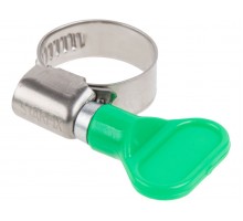 Хомут червячный с ключом "бабочка" 16-25 мм, нерж.сталь (W2) STARFIX