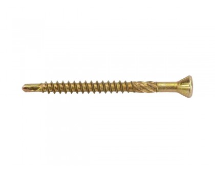 Шуруп для полов и паркета 3.2х50 мм желтый цинк, T10 (10000 шт в коробе) STARFIX