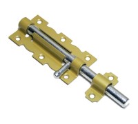 Задвижка дверная 110 мм, зол.металл. STARFIX