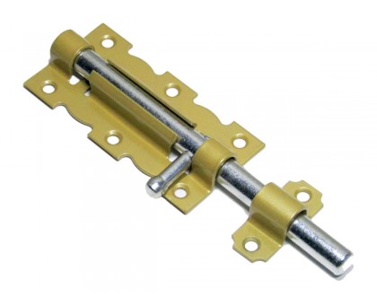 Задвижка дверная 110 мм, зол.металл. STARFIX