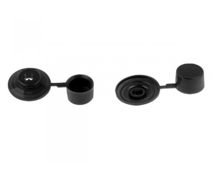 Шайба кровельная с колпачком черная (250шт в пакете) (STARFIX)