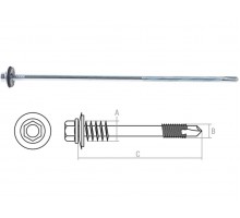 Саморез для сэндвич-панелей 6.3/5.5х240 мм цинк (600 шт в коробе) STARFIX