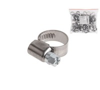 Хомут червячный 20-32 мм, нерж.сталь (W2) (50 шт в пакете) STARFIX