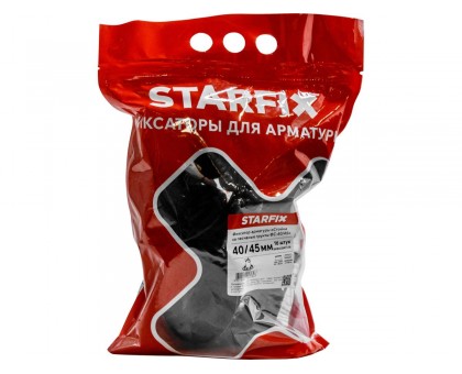 Фиксатор арматуры "Стойка на песчаные грунты ФС-40/45" 4-18 (16 шт в дой-паке) STARFIX