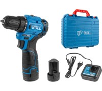 Аккум. дрель-шуруповерт BULL SR 1203 в чем. БЕСЩЕТ., 12 В, 37 Н*м, 2*2 А*ч акб, БЗП 10 мм