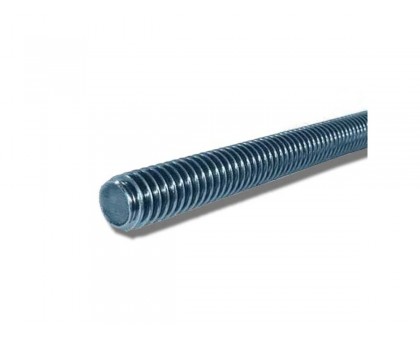 Шпилька резьбовая М10х1000 мм цинк, кл.пр. 5.8, угол резьбы 60°, DIN 975 (STARFIX)