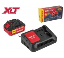 Набор аккумулятор 4 А*ч и зарядное устройство 1х2 А WORTEX ALL1 XLT в кор. SET
