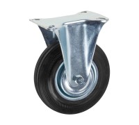 Опора колёсная d-125мм неповоротная, резиновая STARFIX