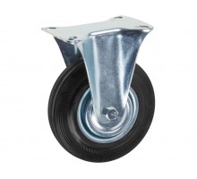 Опора колёсная d-125мм неповоротная, резиновая STARFIX