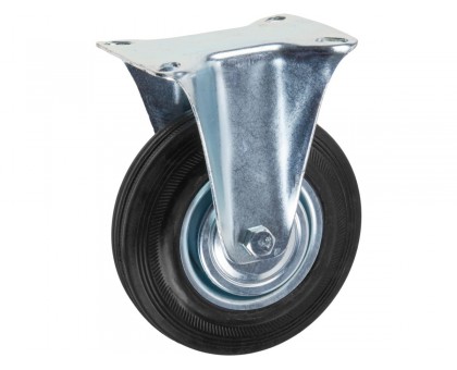 Опора колёсная d-125мм неповоротная, резиновая STARFIX