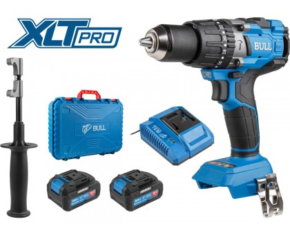 Аккум. дрель-шуруповерт BULL SR 1805 в чем. XLTpro, 2х4 А*ч, БЕСЩЕТ., 18 В, 120 Н*м, БЗП(мет.) 13 мм