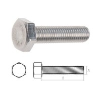 Болт М10х60 шестигр., нерж.сталь (А2), DIN 933 (2 шт в зип-локе) STARFIX