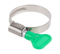 Хомут червячный с ключом "бабочка" 30-45 мм, нерж.сталь (W2) STARFIX