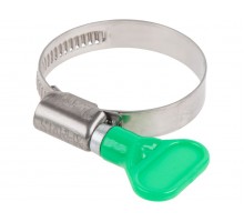 Хомут червячный с ключом "бабочка" 30-45 мм, нерж.сталь (W2) STARFIX