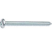 Шуруп 6.3х80 мм полусф. головка, белый цинк, острый, DIN 7981 (100 шт в карт. уп.) STARFIX