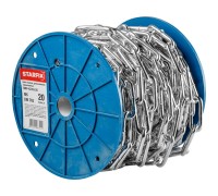 Цепь сварная длиннозвенная, оцинк. М6 DIN 763 (бухта 20 м) STARFIX