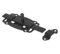 Задвижка дверная 100 мм плоская, черн.мат. STARFIX