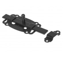 Задвижка дверная 100 мм плоская, черн.мат. STARFIX