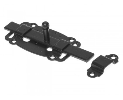 Задвижка дверная 100 мм плоская, черн.мат. STARFIX