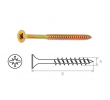 Шуруп универсальный 6.0х90 мм желтый цинк (5 кг) STARFIX