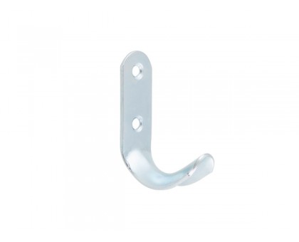 Крючок-вешалка №7 белый цинк STARFIX