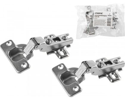 Петля полунакладная Slide-on (2 шт в пакете) STARFIX