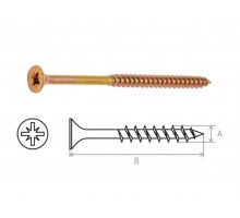 Шуруп универсальный 6.0х100 мм желтый цинк (5 кг) STARFIX