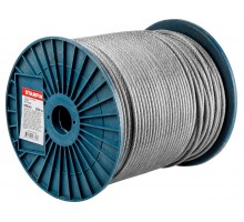 Трос стальной в ПВХ М5(4) DIN 3055 (бухта 200 м) STARFIX