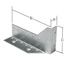 Опора балки левая 25х140х76 мм UOB L белый цинк STARFIX