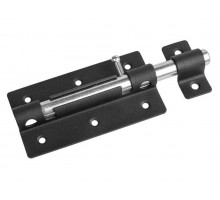 Задвижка дверная 120 мм ЗД-09, черная STARFIX