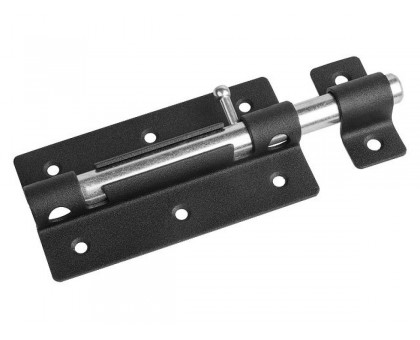 Задвижка дверная 120 мм ЗД-09, черная STARFIX