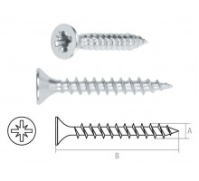 Шуруп универсальный 3.5х50 мм белый цинк (500 шт в карт. уп.) STARFIX